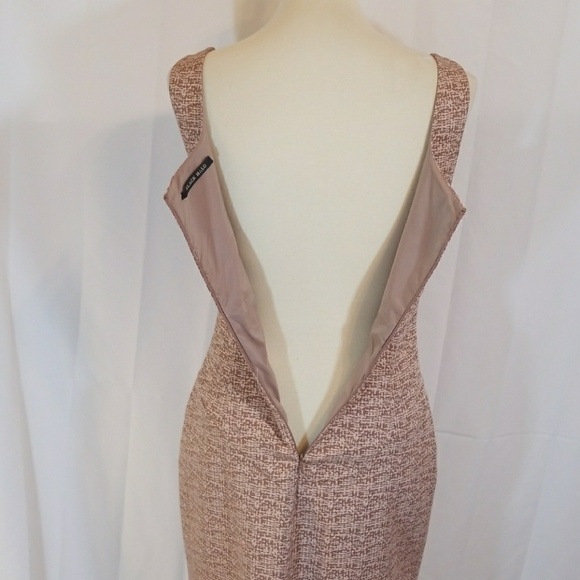 Black Halo Beige Textured Dress - Picture 5 of 8